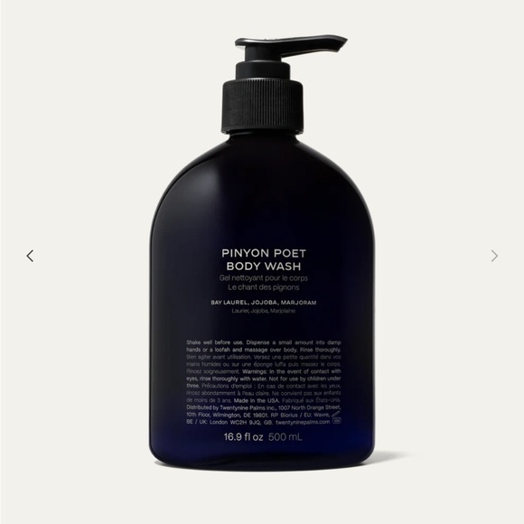 Other - Twentynine Palms Jared Leto Pinyon Poet Body Wash 500ml